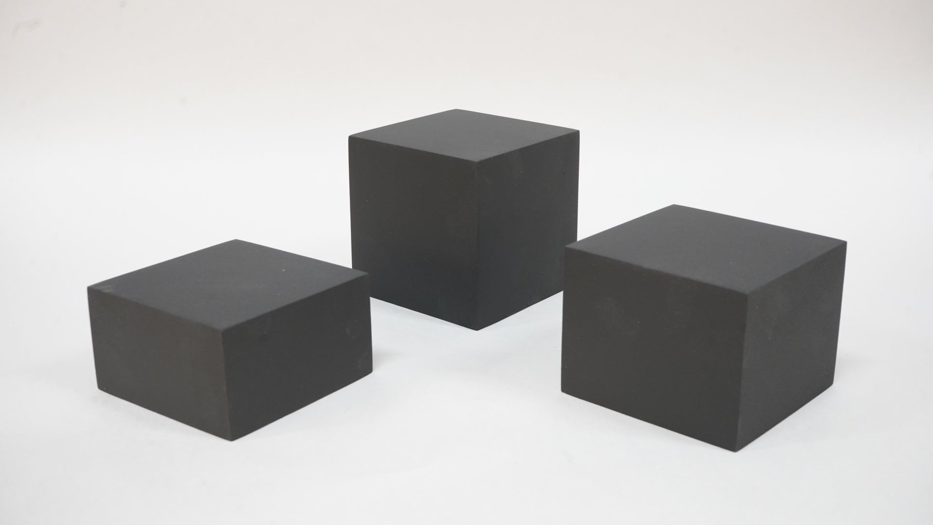 Matte Black Form - Set of 3